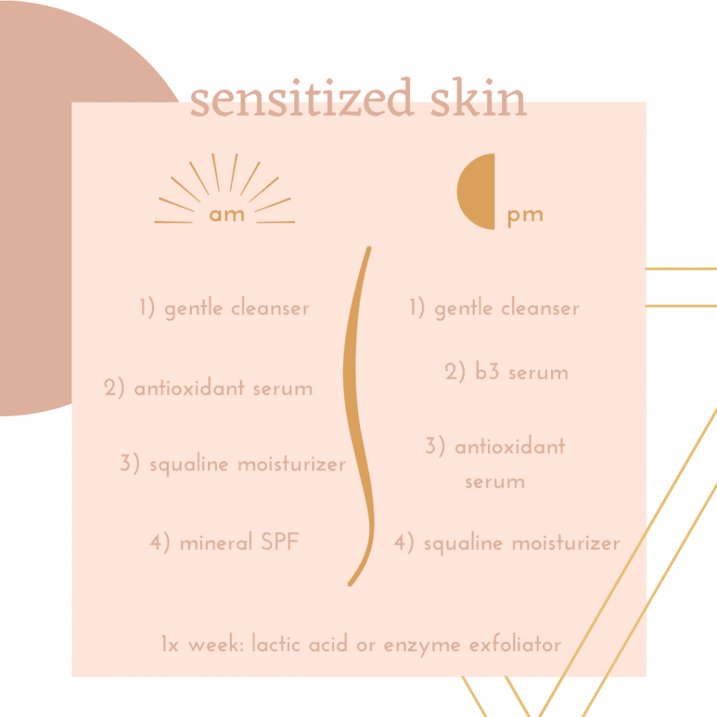 sensitized skin type